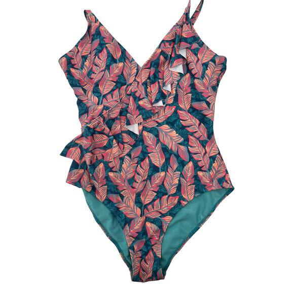 J. Hara Other - J. Hara One Piece Ruffle Swimsuit Size 16